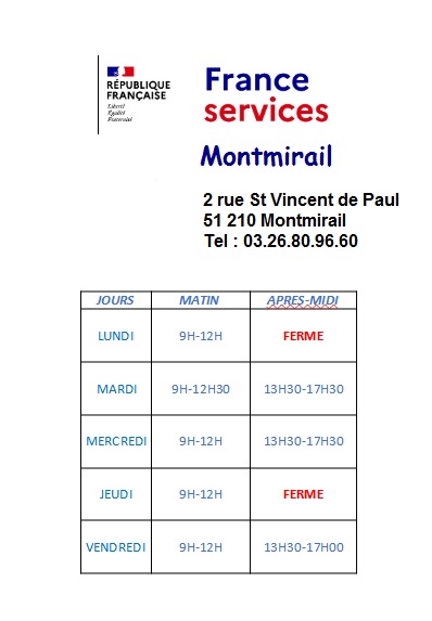 MAISON FRANCE SERVICES MONTMIRAIL